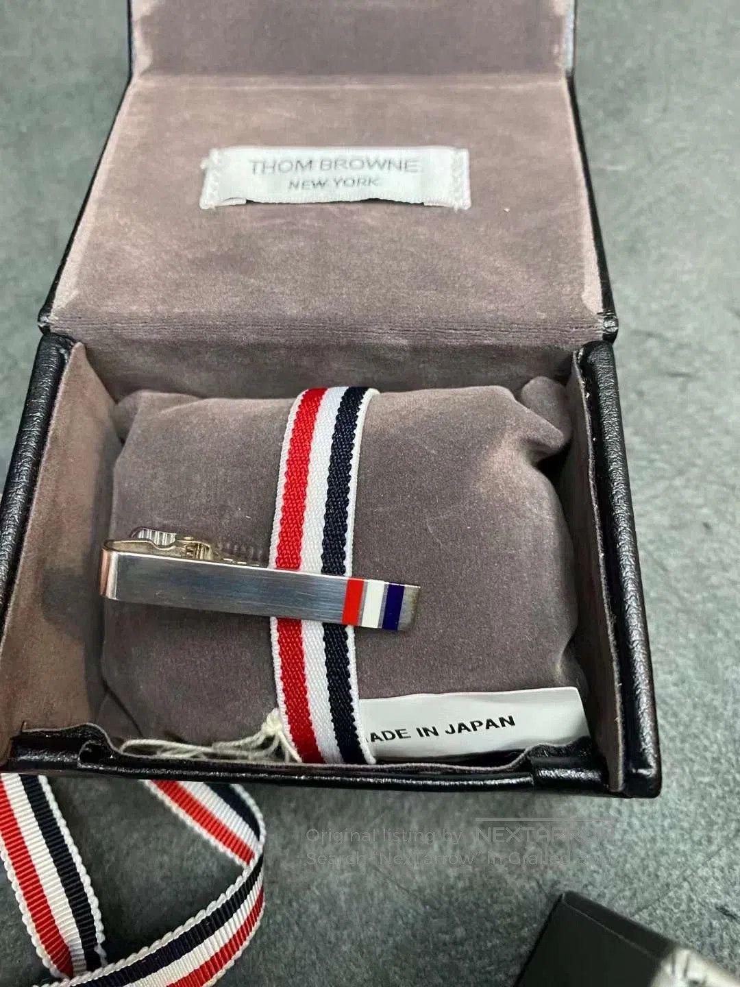 Thom Browne THOM BROWNE Sterling Silver Enamel Tie Clip. Size ONE SIZE - 2 Thumbnail