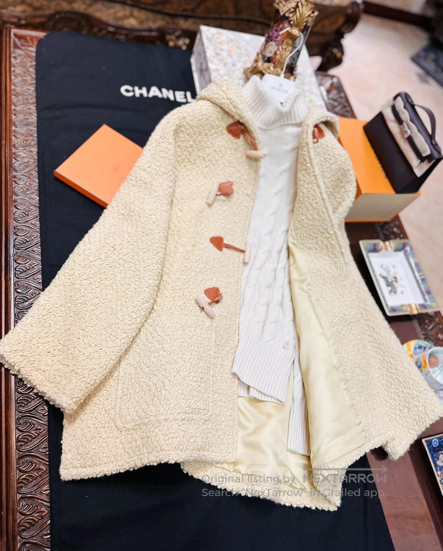 Celine Celine Horn Button Teddy Coat. Size XS / US 0-2 / IT 36-38 - 6 Thumbnail