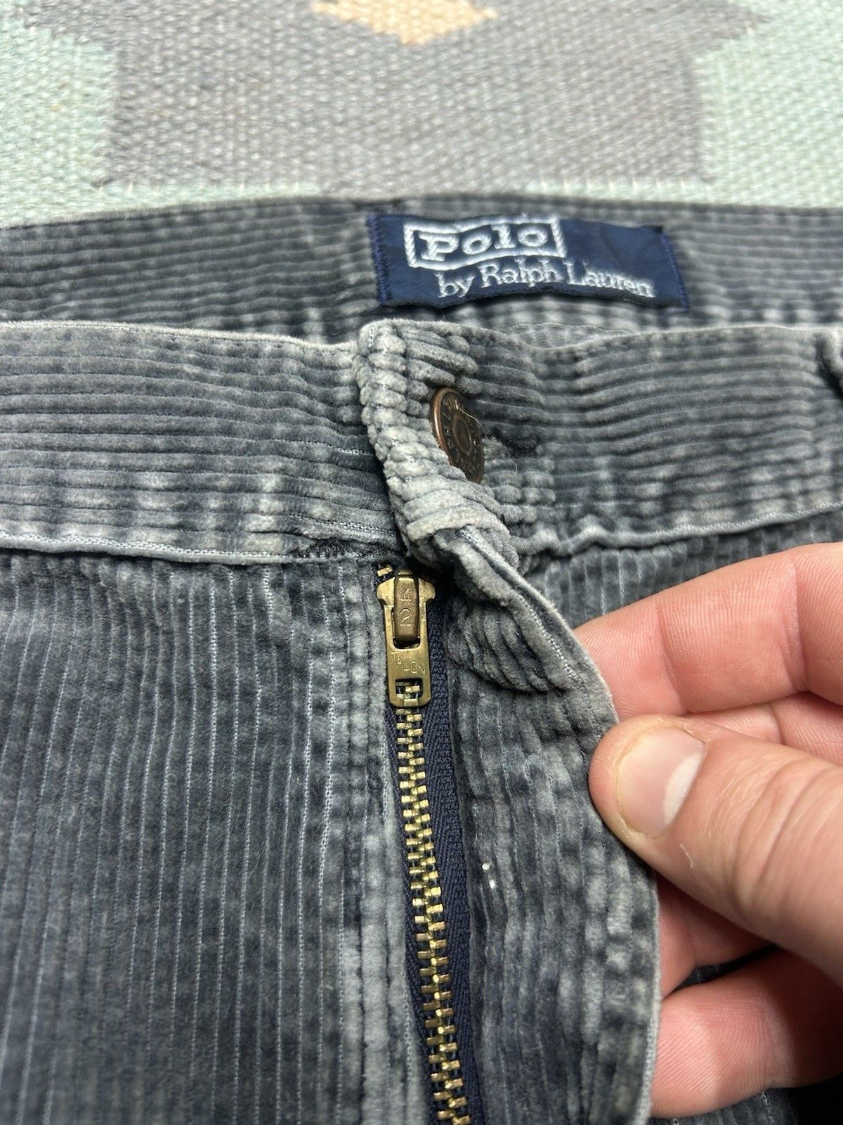Vintage Vtg polo Ralph Lauren corduroy pants straight baggy 36x30 Size US 36 / EU 52 - 7 Thumbnail