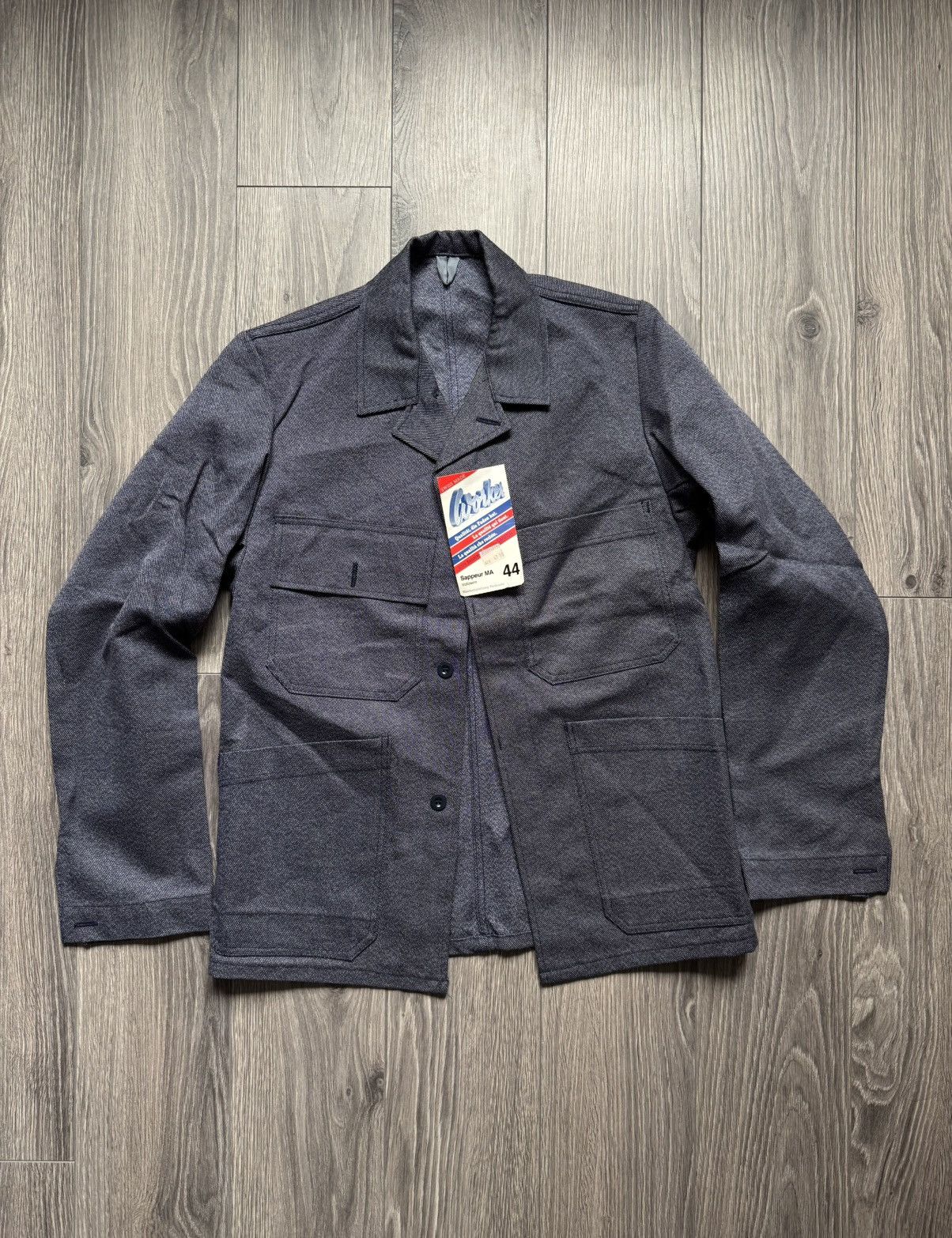 Vintage French Workwear Utility Chore Sanfor Marsum Jacket