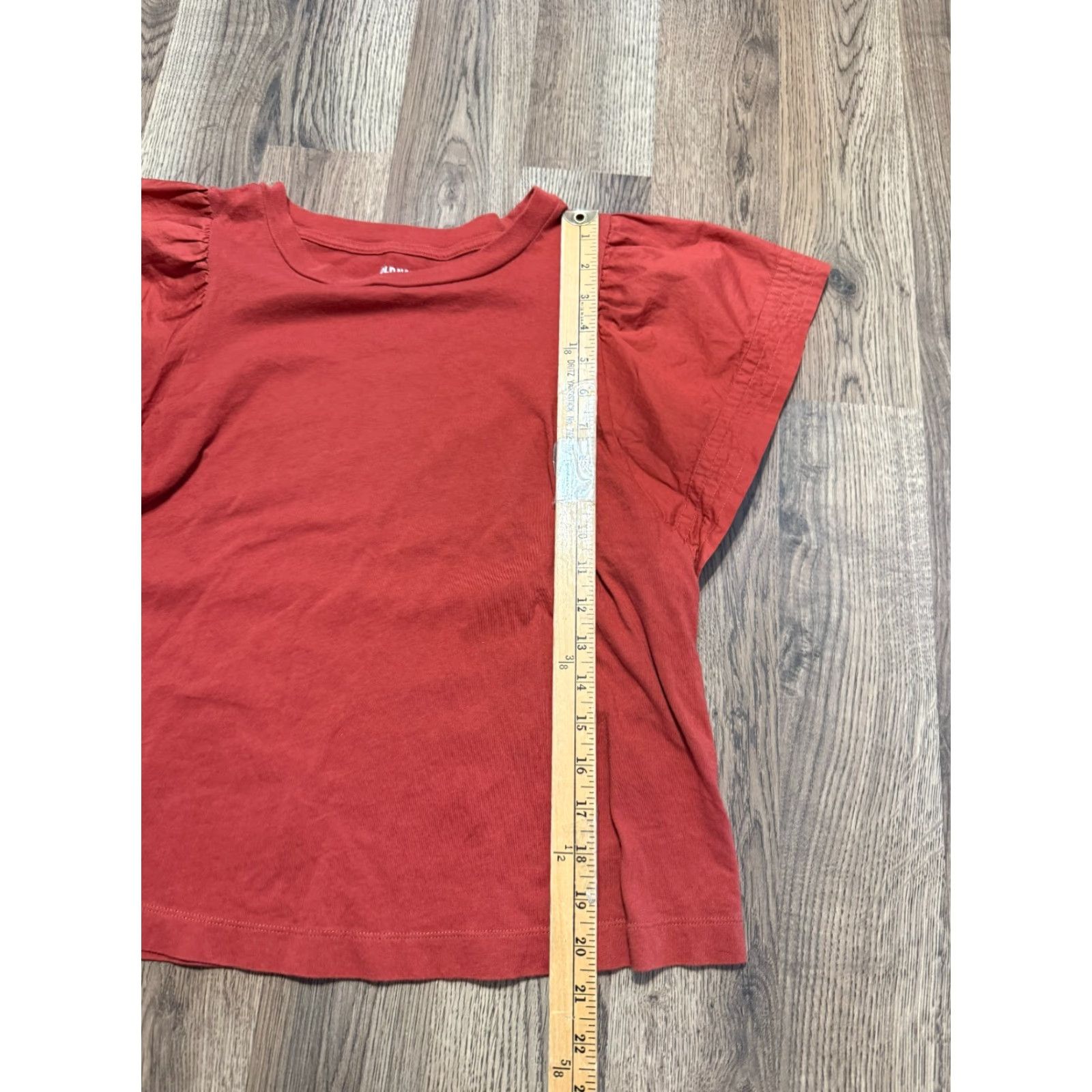 Old Navy Old Navy Blouse Women's Medium Orange Short Sleeve Shirt Flared Casual Modern Basic Size M / US 6-8 / IT 42-44 - 7 Thumbnail