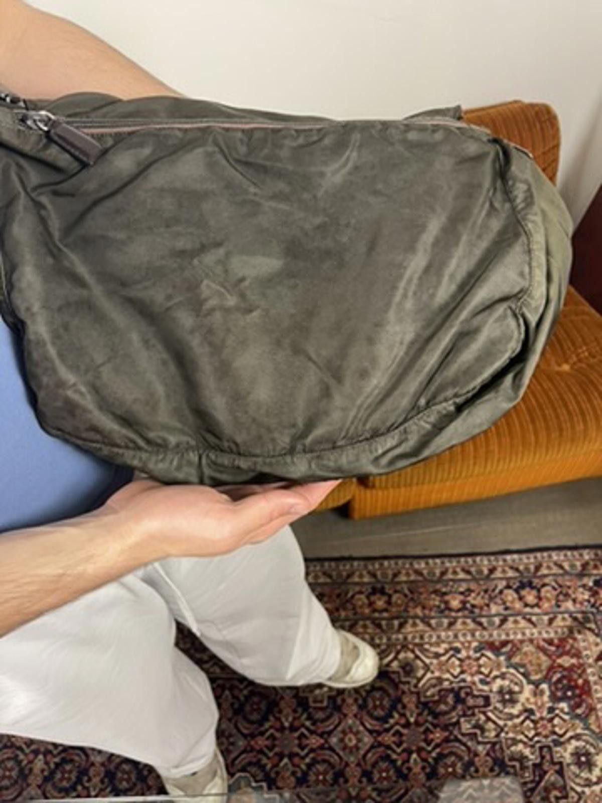 Prada Prada - Olive Nylon Messenger Bag Size ONE SIZE - 3 Thumbnail