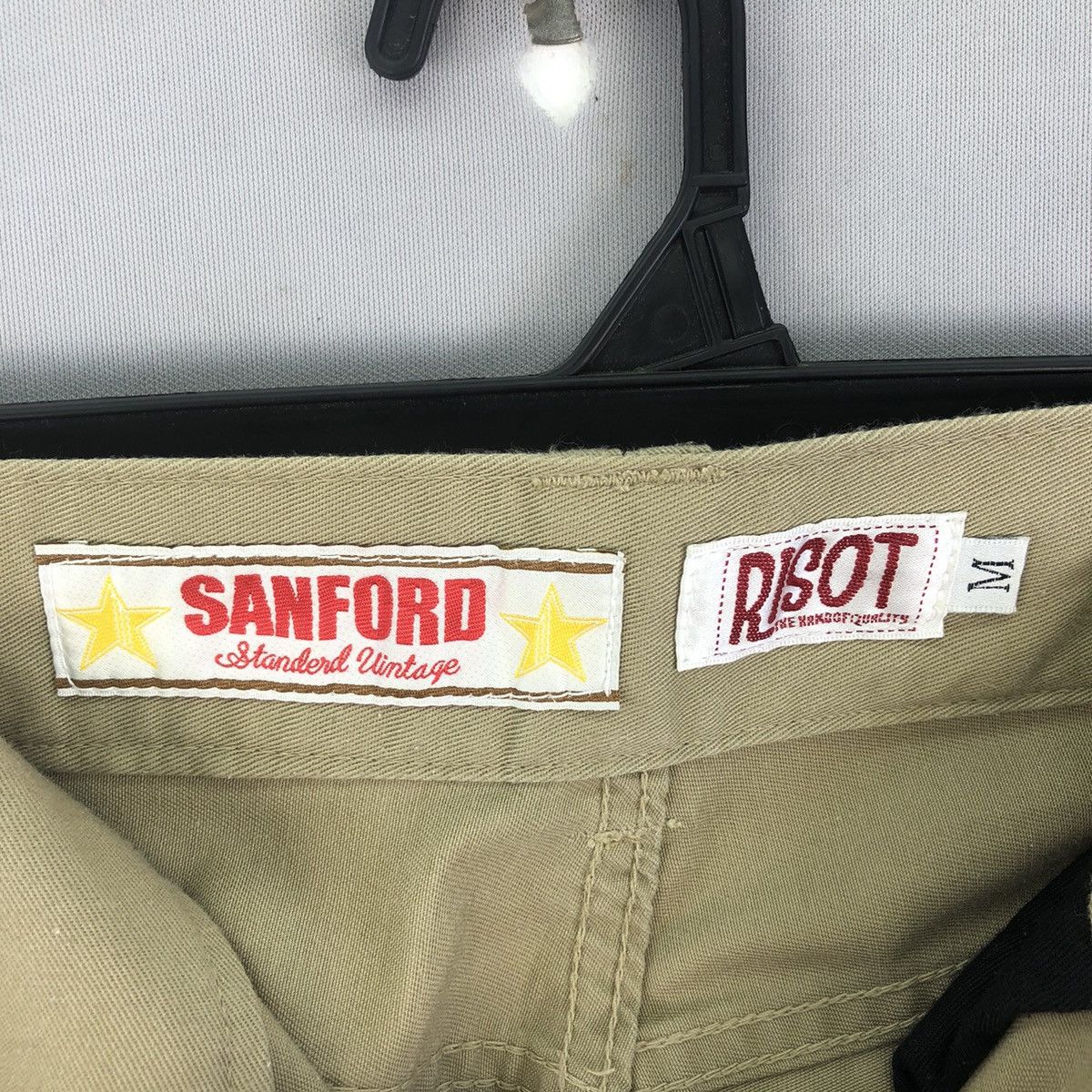 Japanese Brand Vintage 2000s Risot Rhinestone Low Rise Flare Bushpants Size 31" - 14 Thumbnail
