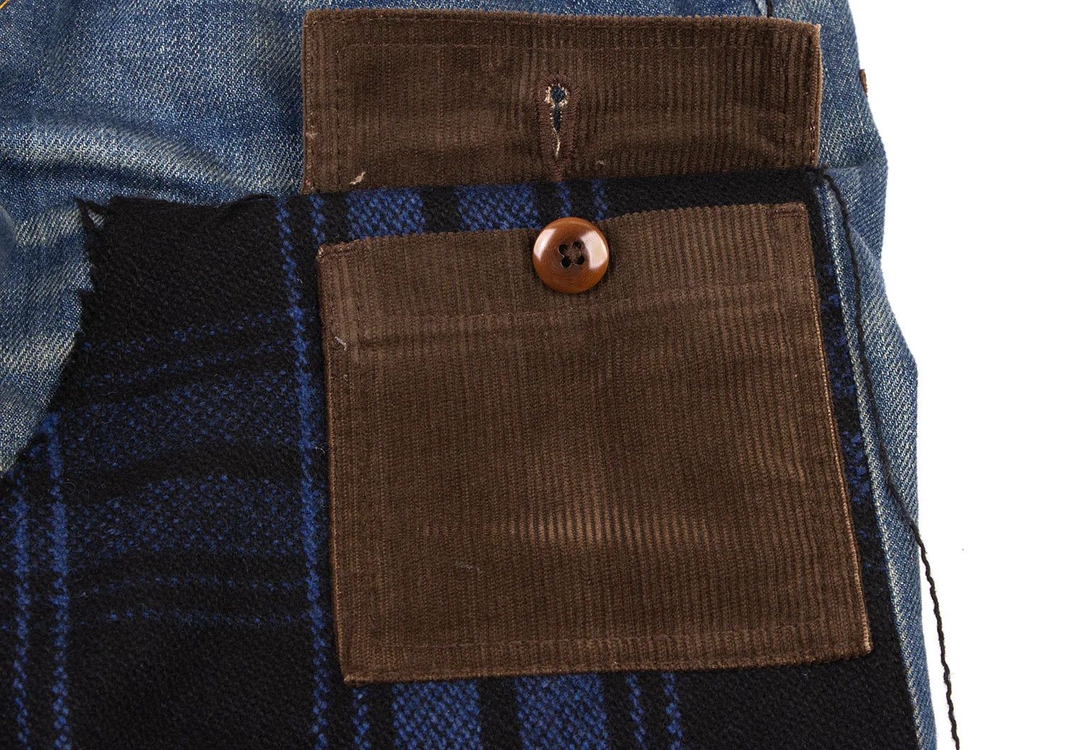 Junya Watanabe Checkered Denim Pants in Blue, Black, and Brown Size US 30 / EU 46 - 6 Thumbnail