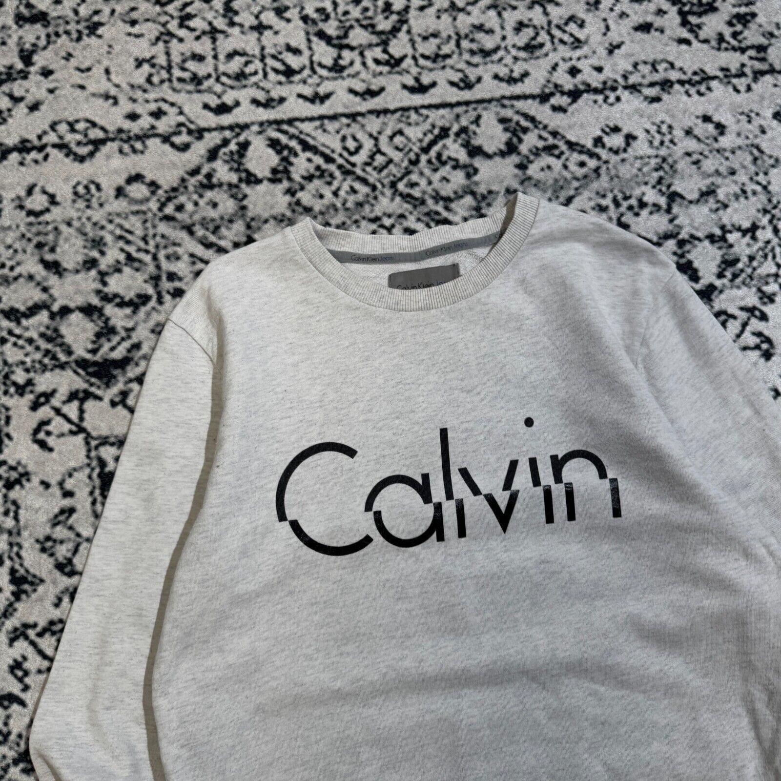 Calvin Klein × Vintage Vintage Calvin Klein Unisex Gray Cotton Crewneck Size M Y2K Size US M / EU 48-50 / 2 - 6 Thumbnail