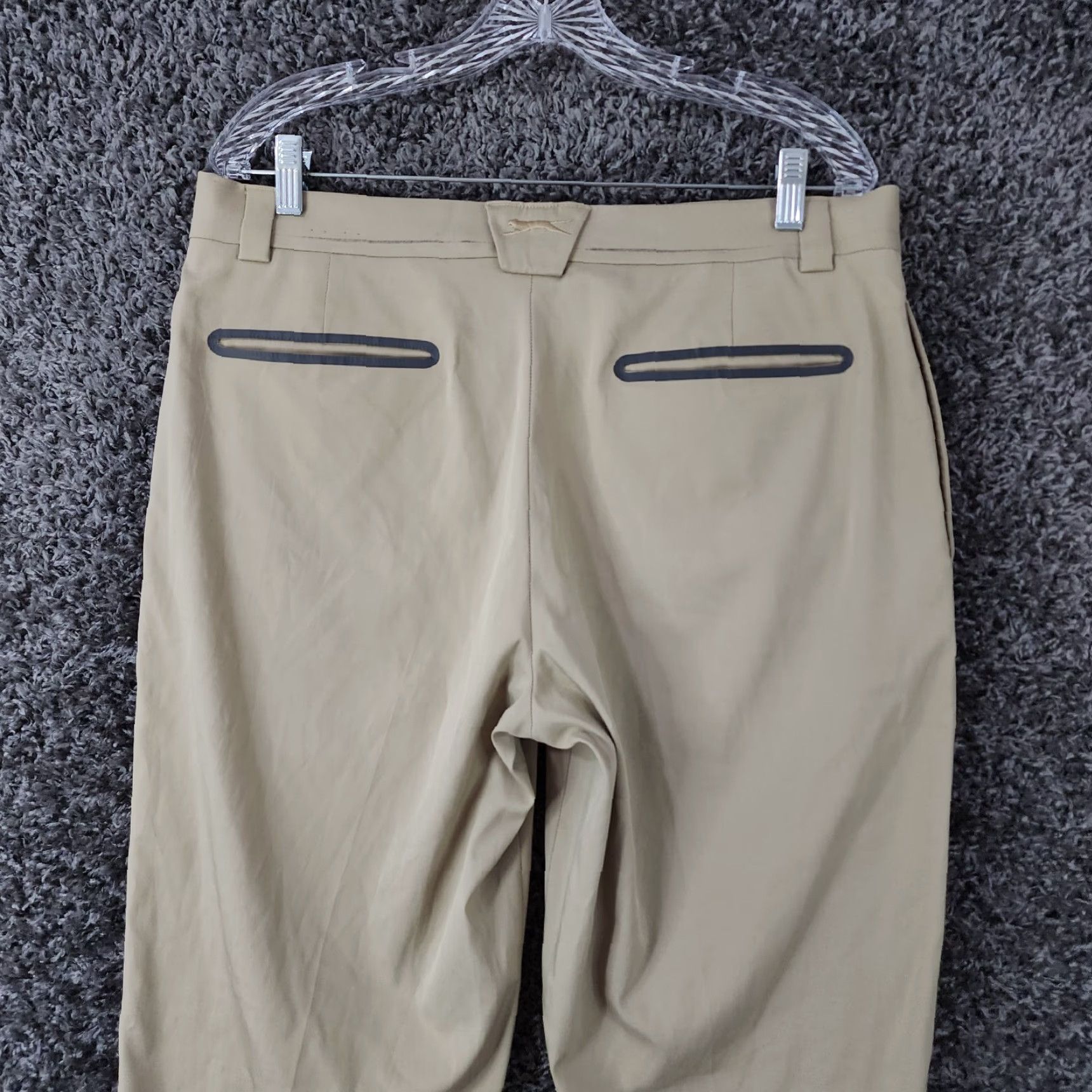 Vintage Slazenger Mens Beige Polyester Straight Leg Pants Size 34x32 Chino, Belt Wear, Regular, Men Size US 34 / EU 50 - 7 Thumbnail