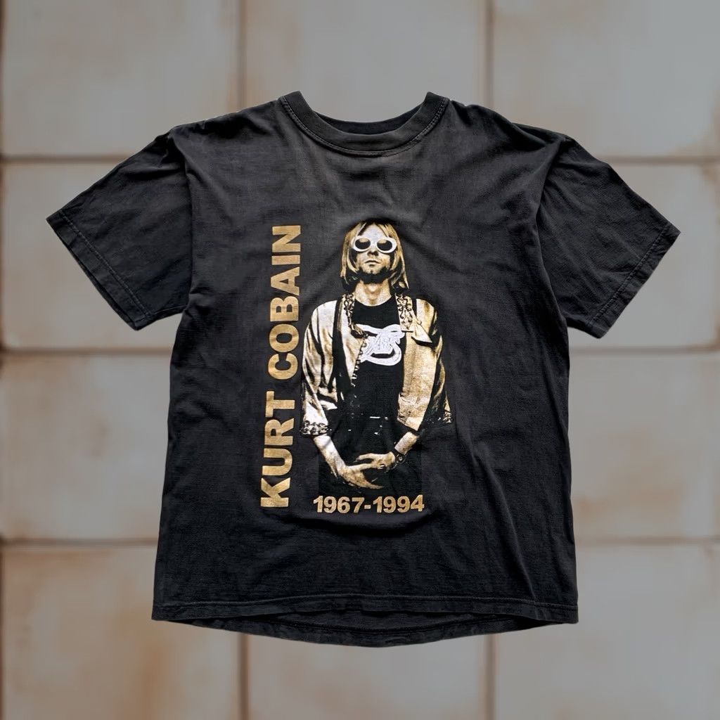 kurt cobain t shirt dress Kurt Cobain Wearing A Dress T Shirt M&O KNITS Medium Nirvana VTG Grunge 90s  Y2K