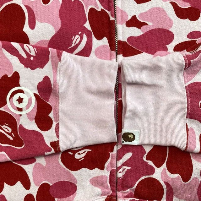Bape BAPE ABC Camo Pink Crystal Stone Shark Full Zip Hoodie APE Size US XL / EU 56 / 4 - 7 Thumbnail