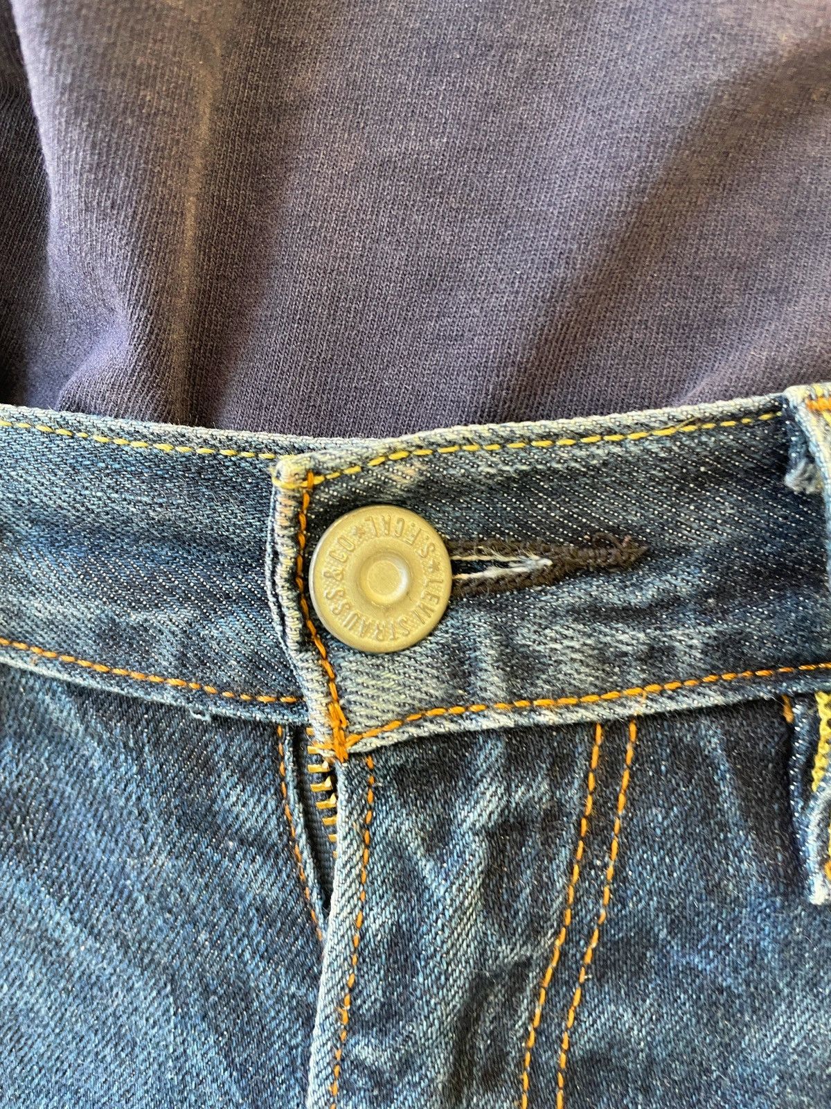 Levi's Title: Levis 514 Dark Wash Denim Jeans W34 Heritage Fade Size US 34 / EU 50 - 14 Thumbnail