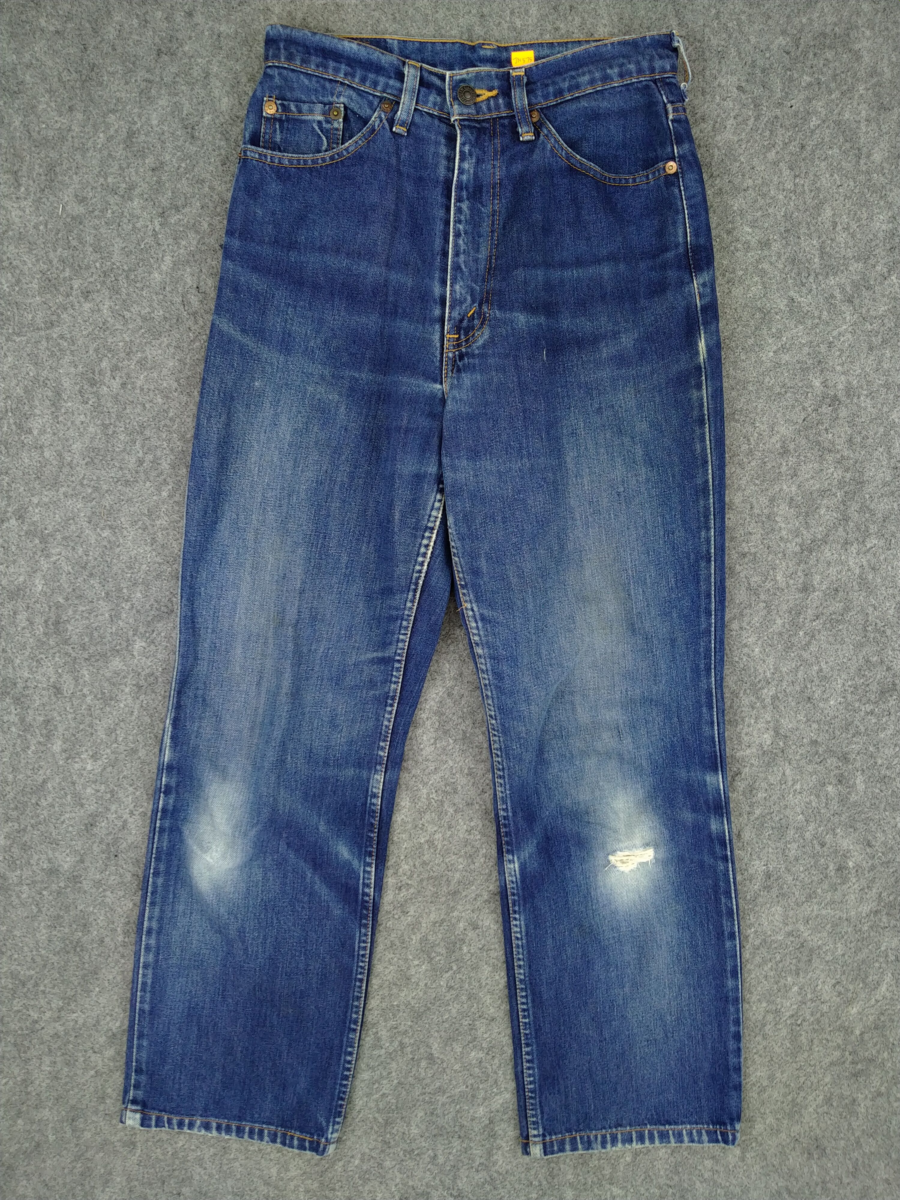 image of Distressed Denim x Levis Dark Blue Vintage Levi's 515 Denim 27 X 26.5 -Jn575, Men's