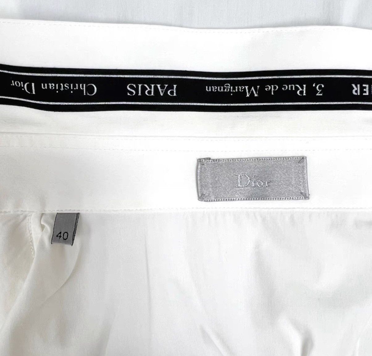 Dior Dior Collar Slogan Single-Breasted Long Sleeve Shirt K12 Size US XXS / EU 40 - 4 Thumbnail
