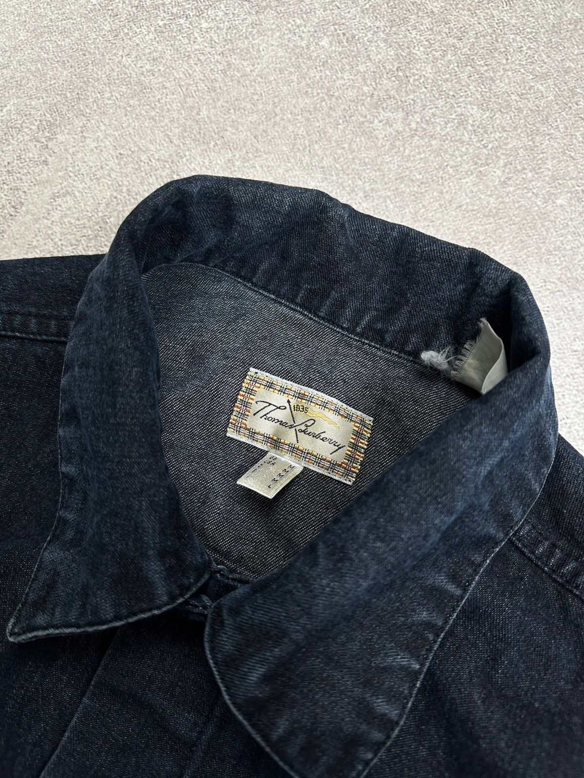 Burberry Vintage Thomas Burberry Blue Denim Jacket M Size US M / EU 48-50 / 2 - 6 Thumbnail