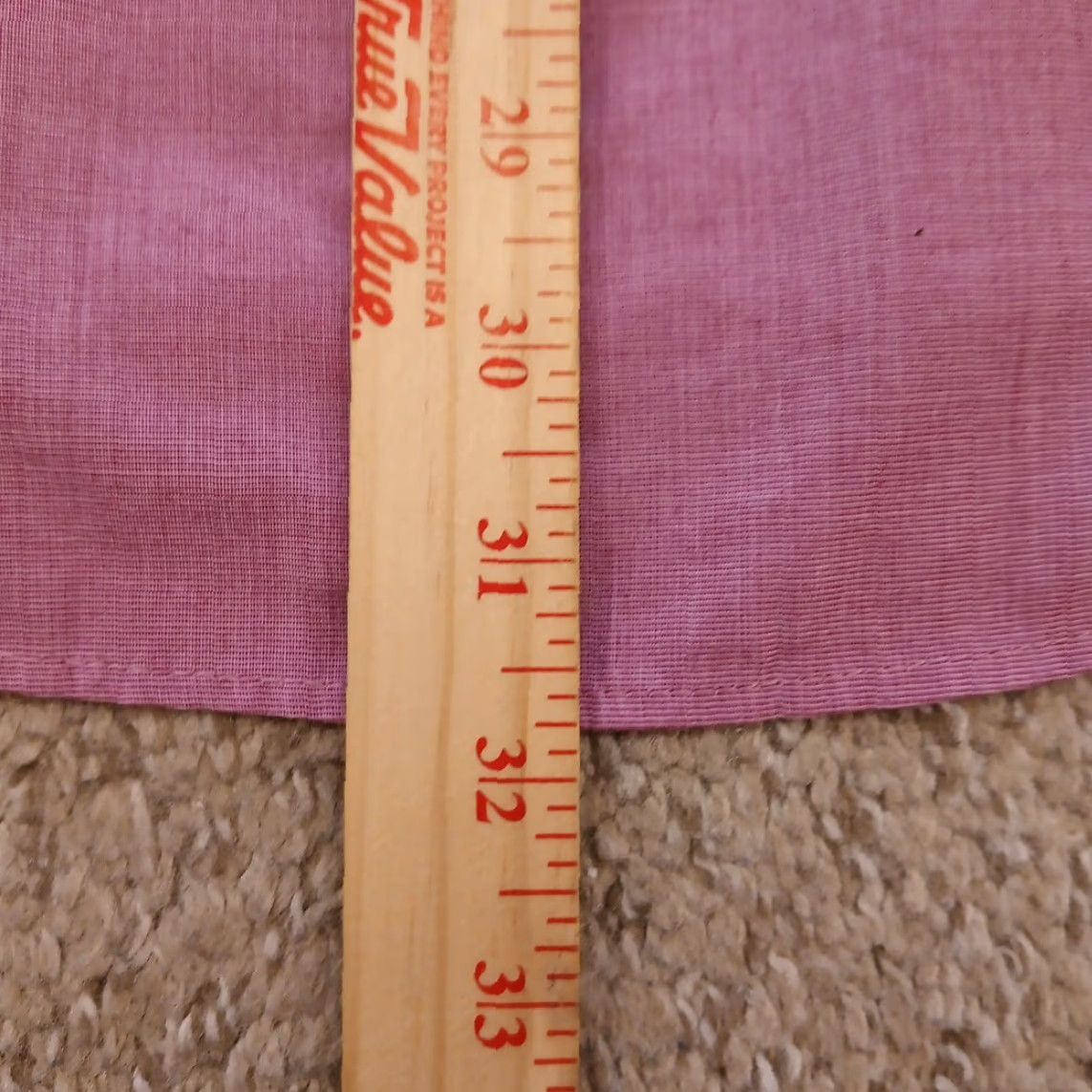 Arrow Arrow Shirt Mens Size 16 Solid Pink Long Sleeve Button Down Cotton Blend Size US L / EU 52-54 / 3 - 6 Thumbnail