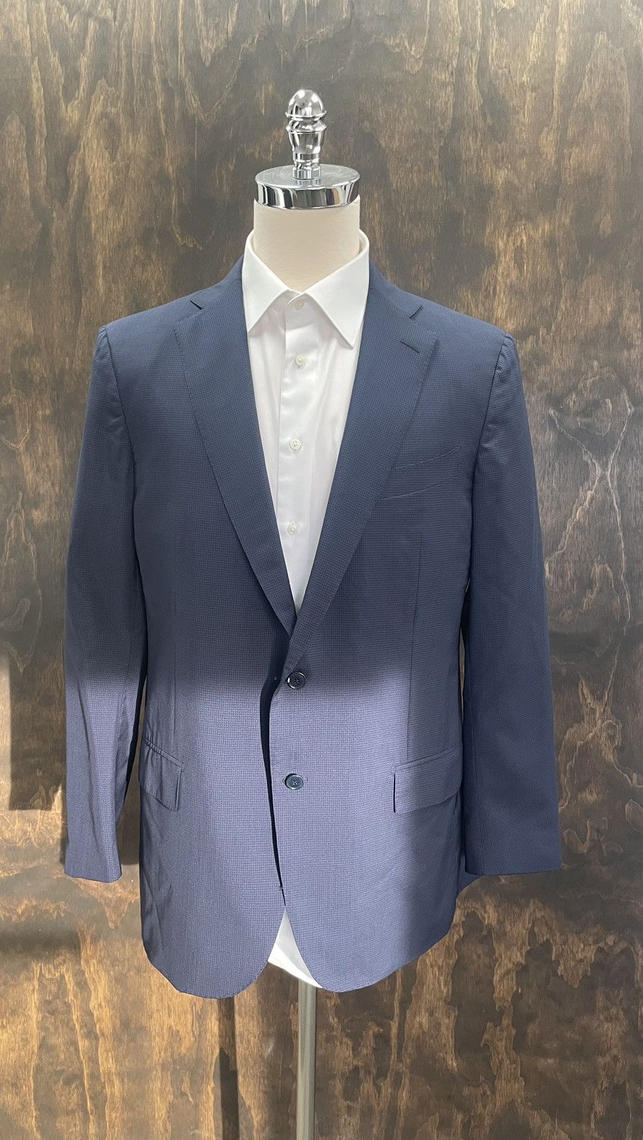 Ermenegildo Zegna Trofeo 600 Micro Check Jacket Size 46L - 1 Thumbnail