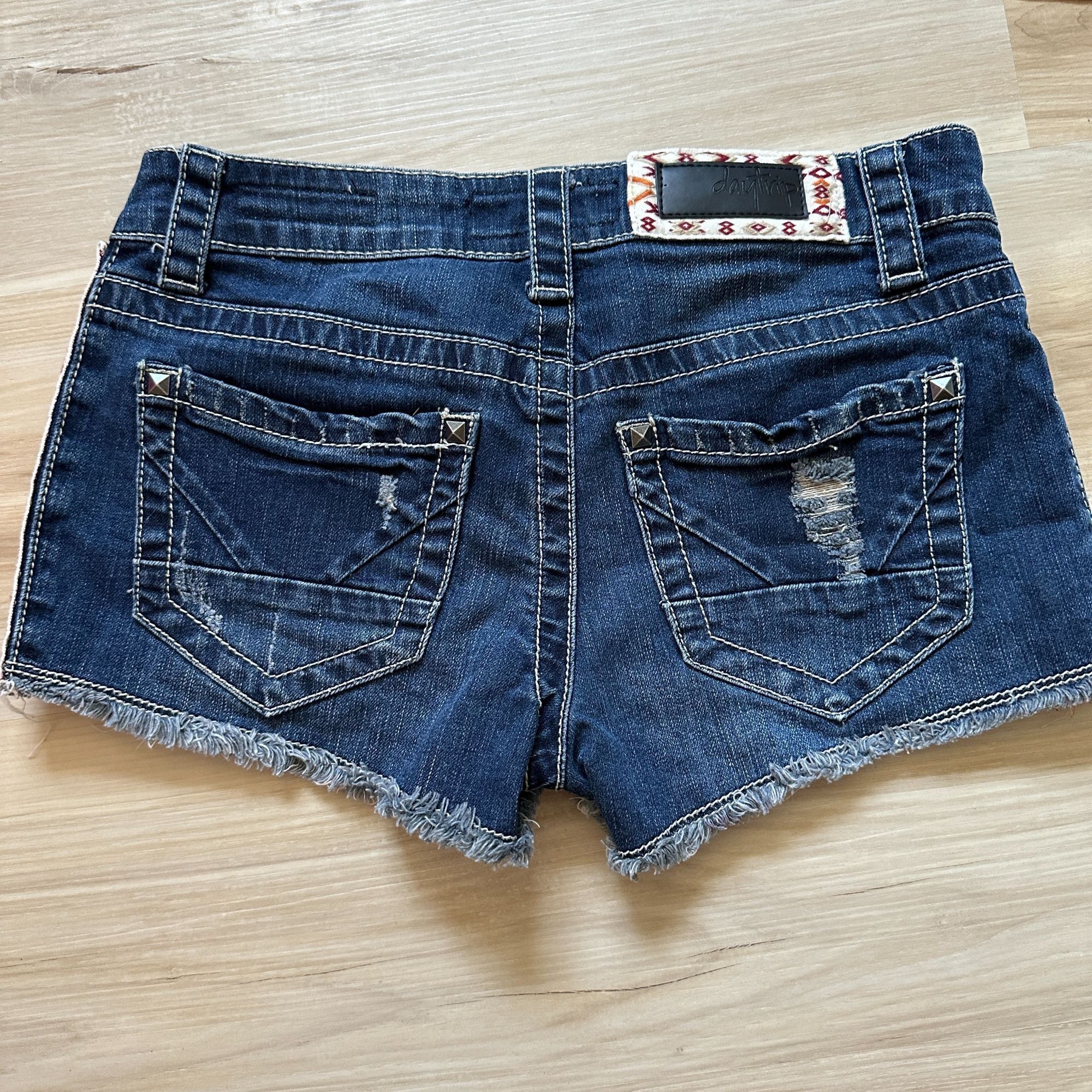 Other Daytrip Womens Denim Shorts Size 25 Capricorn Blue Distresse Size 25" / US 0 / IT 36 - 5 Thumbnail