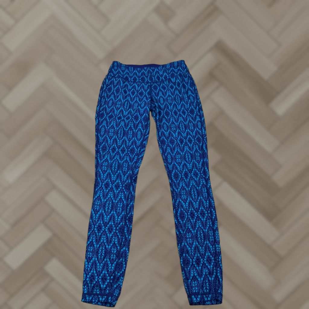 Prana prAna Womens Leggings Geometric Print Casual Activewear XS Gym Multicolor Ankle Womens Size 26" / US 2 / IT 38 - 1 Thumbnail