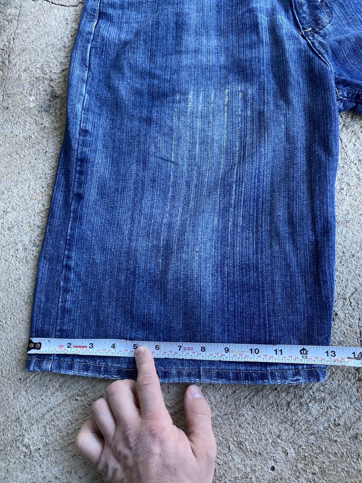 JNCO × Southpole × Vintage Vintage Y2K Baggy Southpole Style Jorts Jean Shorts Size US 36 / EU 52 - 13 Thumbnail