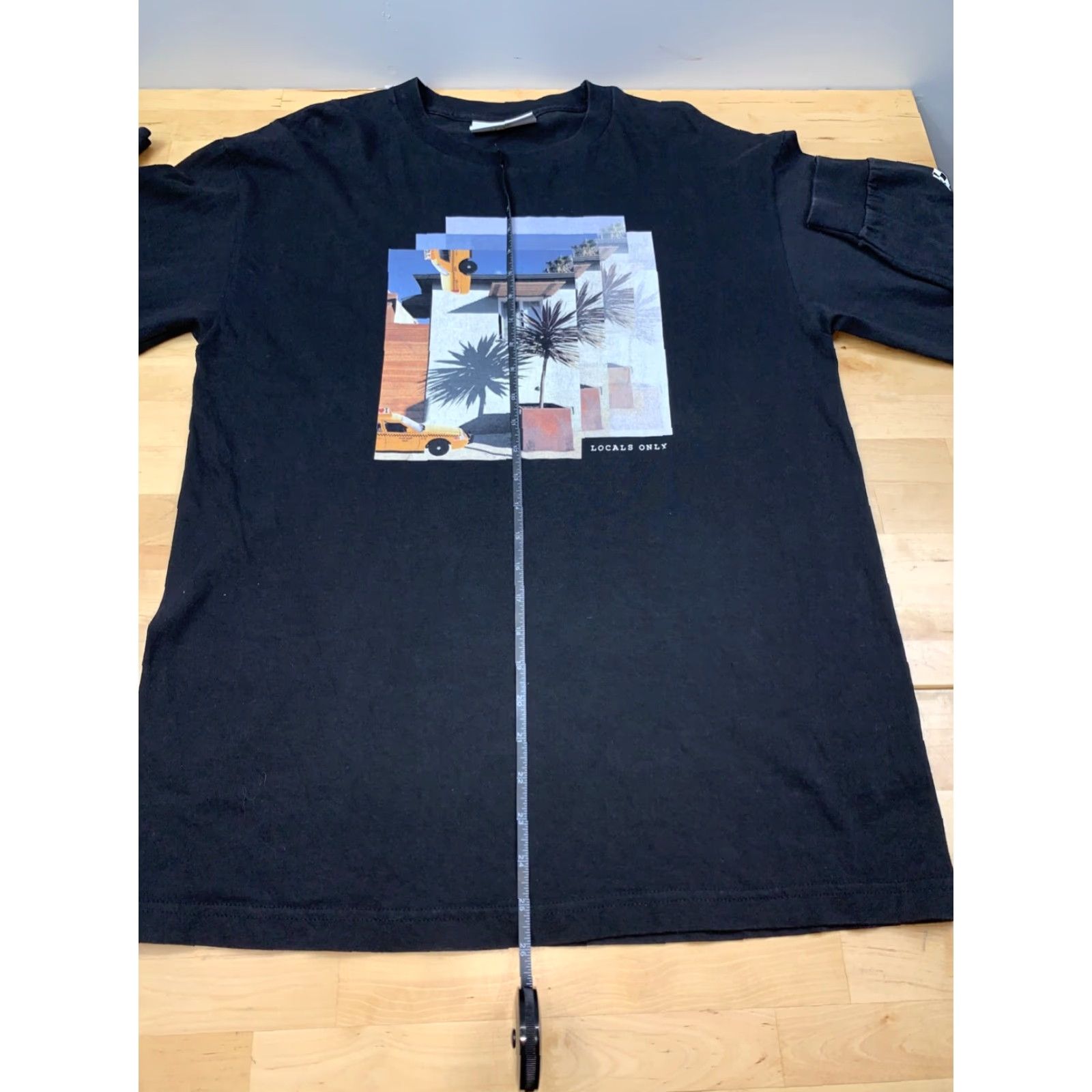Vintage Locals Only Shirt Mens L Black Long Sleeve Crew Neck 1904 #8839 Size US L / EU 52-54 / 3 - 4 Thumbnail