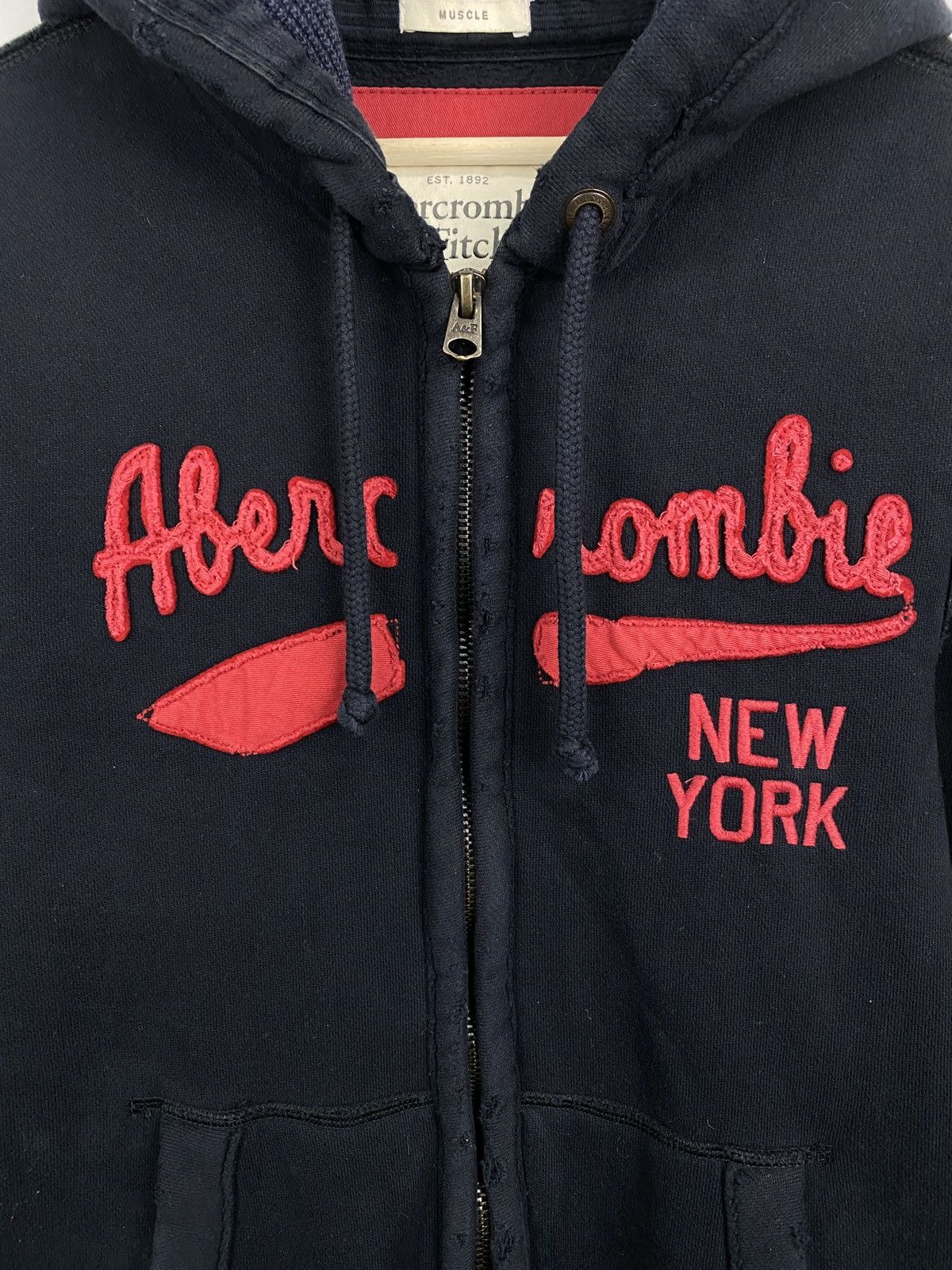 Abercrombie & Fitch 🇺🇸 Y2K Abercrombie Fitch New York Thrashed Hoodie Opium Style Size US XL / EU 56 / 4 - 4 Thumbnail