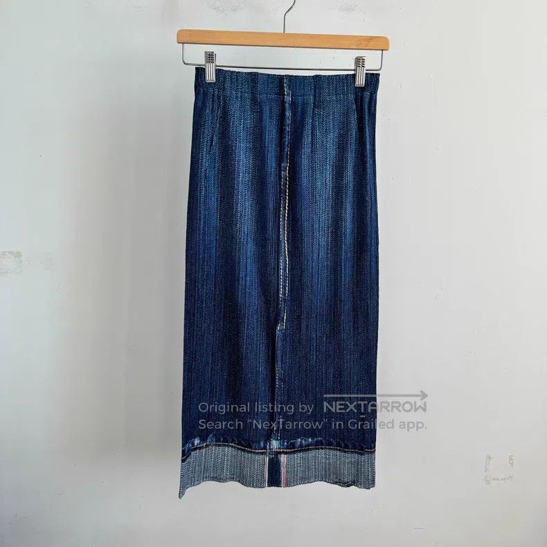 Issey Miyake Issey Miyake size:1 Blue Midi Skirt Size 31" - 1 Thumbnail