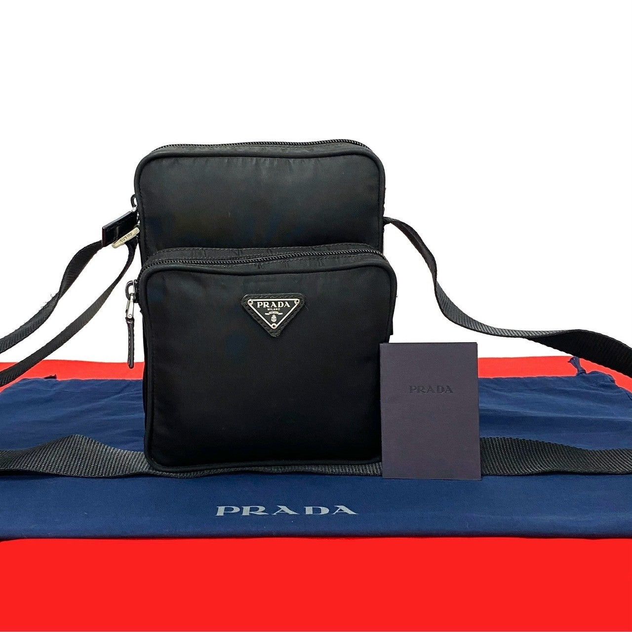 Prada Prada Shoulder Bag Black Nylon Size ONE SIZE - 1 Thumbnail