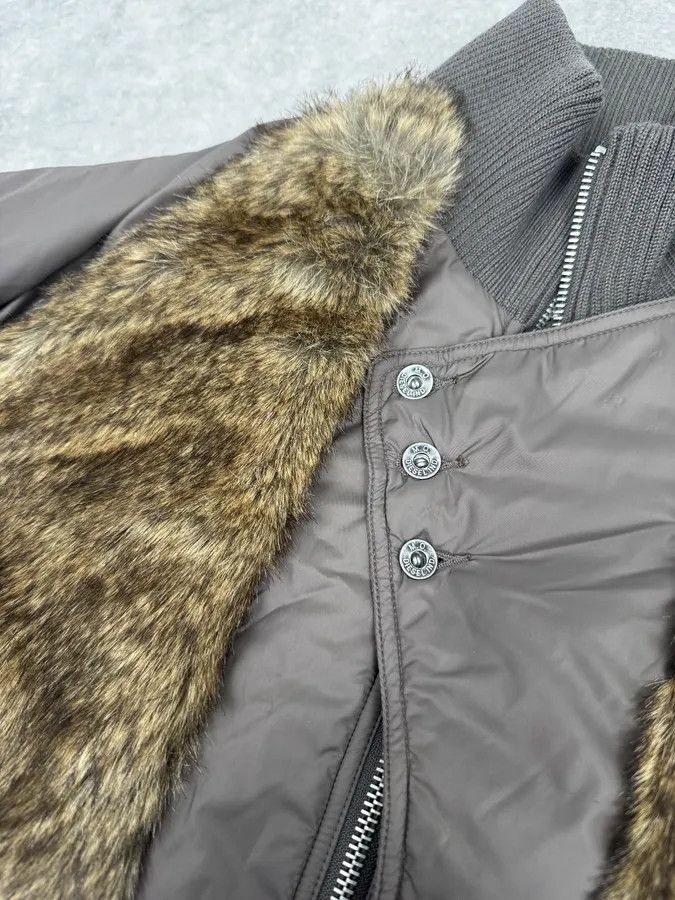 Diesel 2000s Diesel Brown Faux Fur Cozy Jacket Size US S / EU 44-46 / 1 - 10 Thumbnail