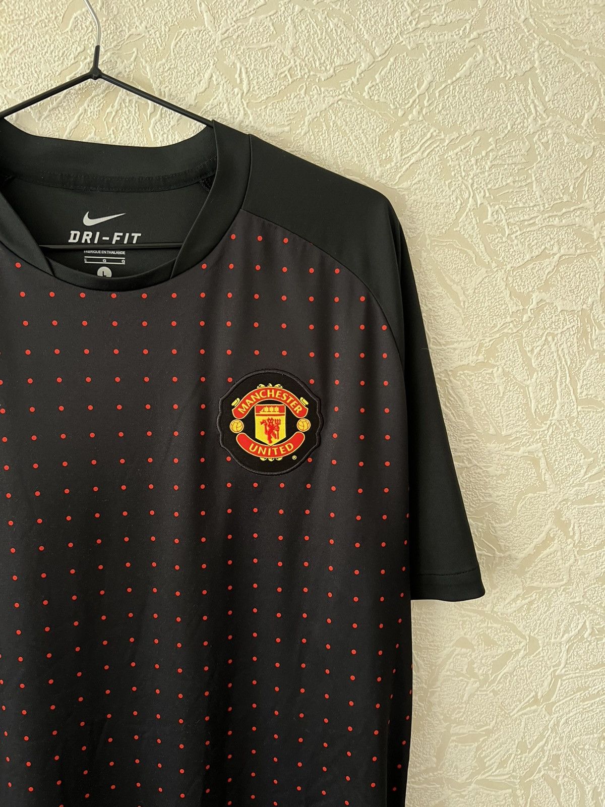 Vintage NIKE MANCHESTER UNITED TRAINING Football Shirt Soccer Jersey Size US L / EU 52-54 / 3 - 5 Thumbnail