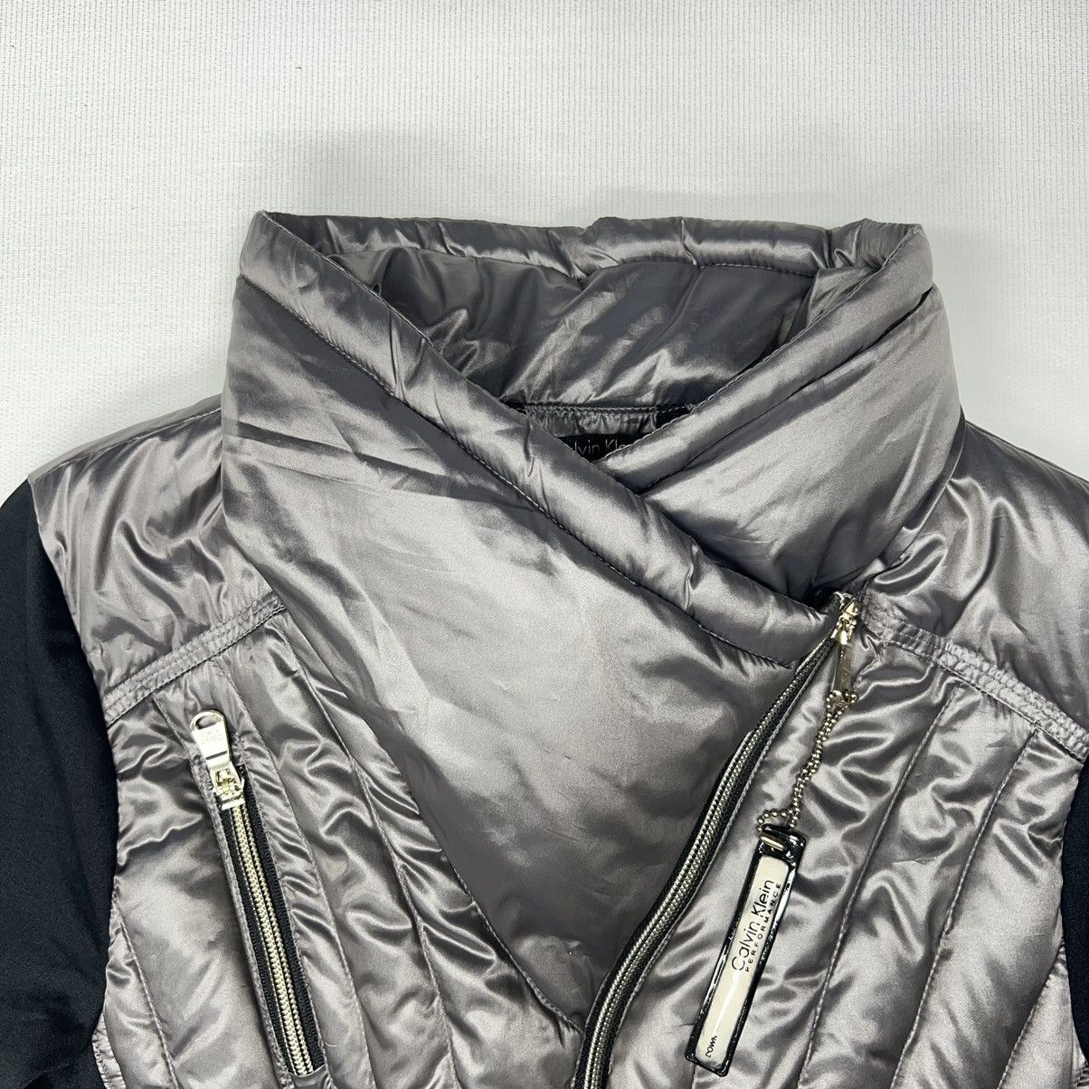 Calvin Klein Calvin Klein Puffer Down Jacket Black Grey Packable Size XS / US 0-2 / IT 36-38 - 9 Thumbnail