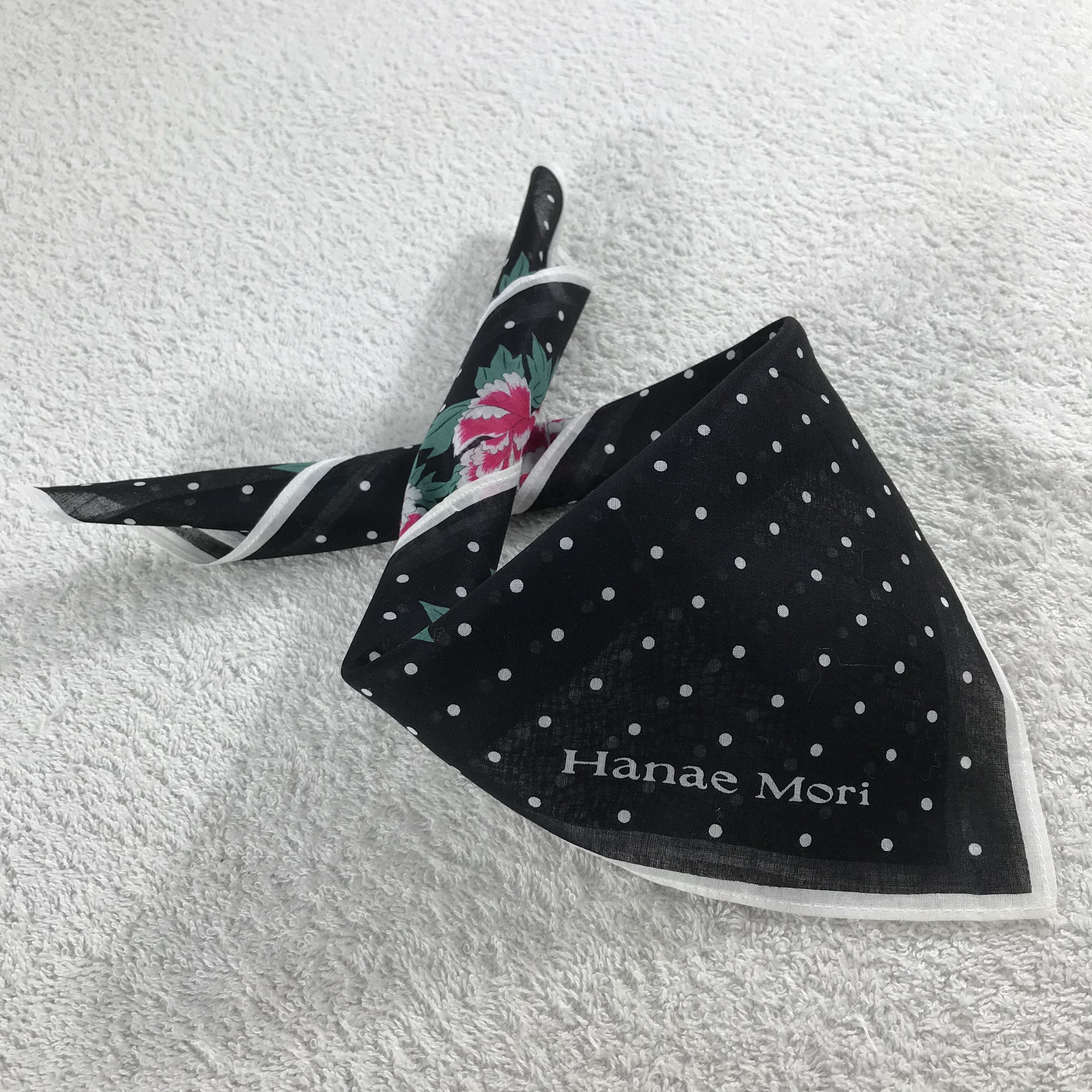 Hanae Mori × Vintage Hanae Mori Bandana / Handkerchief / Neckerchief - S328 Size ONE SIZE - 4 Thumbnail