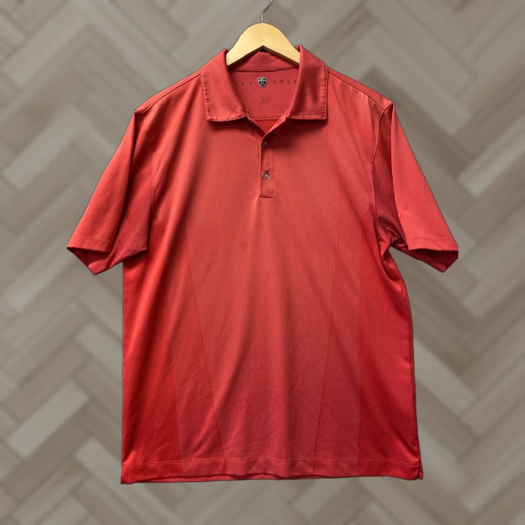 Nike Nike Men's Athletic Wear Short Sleeve Swoosh Golf Active Shirt Red Size US M / EU 48-50 / 2 - 1 Thumbnail