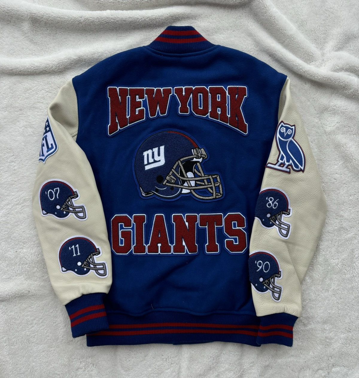 October's Very Own OVO x NFL x NY Giants Blue Varsity Jacket Size US S / EU 44-46 / 1 - 4 Thumbnail