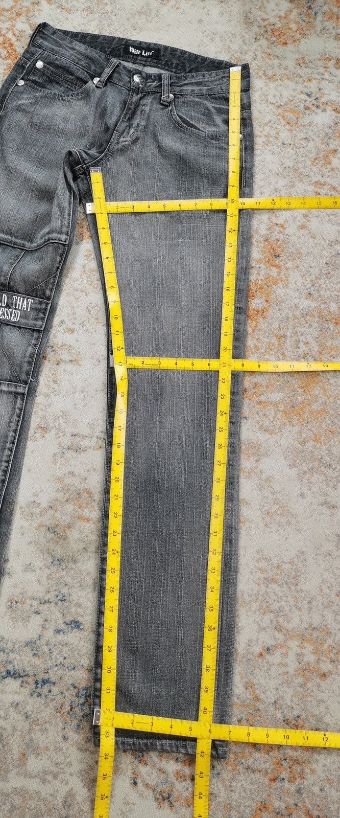 Hysteric Glamour × Vintage Wild Life Britain Printed Pocket Jeans (LG99) Size US 28 / EU 44 - 11 Thumbnail