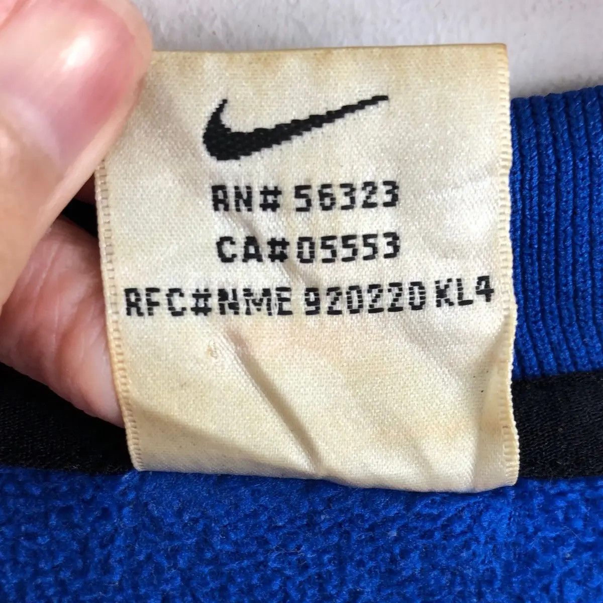 Nike Vintage 90’ NIKE FIT Swoosh Side Logo Fleece Sweater Size US XXL / EU 58 / 5 - 8 Thumbnail