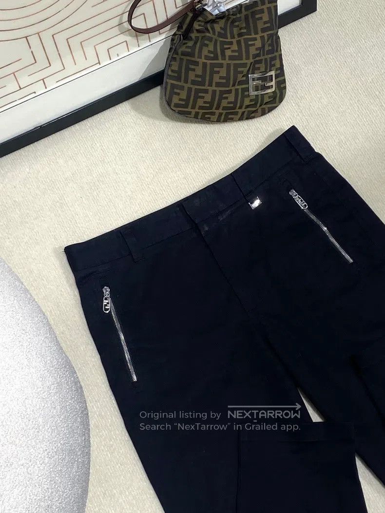 Fendi Fendi Black zippered pocket long pants Size US 36 / EU 52 - 3 Thumbnail