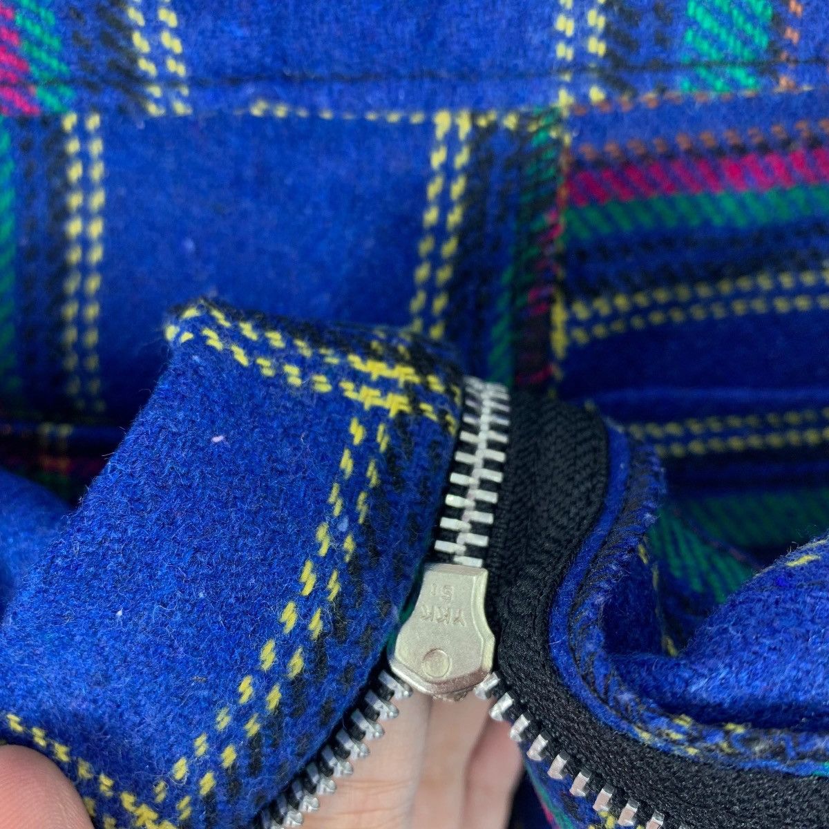 Seditionaries × Vintage Vintage TIGER OF LONDON blue tartan plaid zip bondage pants Size US 29 - 14 Thumbnail