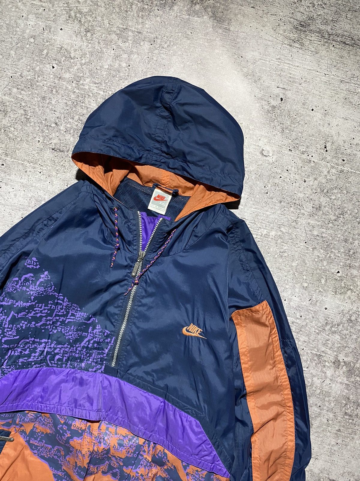 Nike × Vintage Nike Vintage Anorak Jacket Size US XL / EU 56 / 4 - 10 Thumbnail