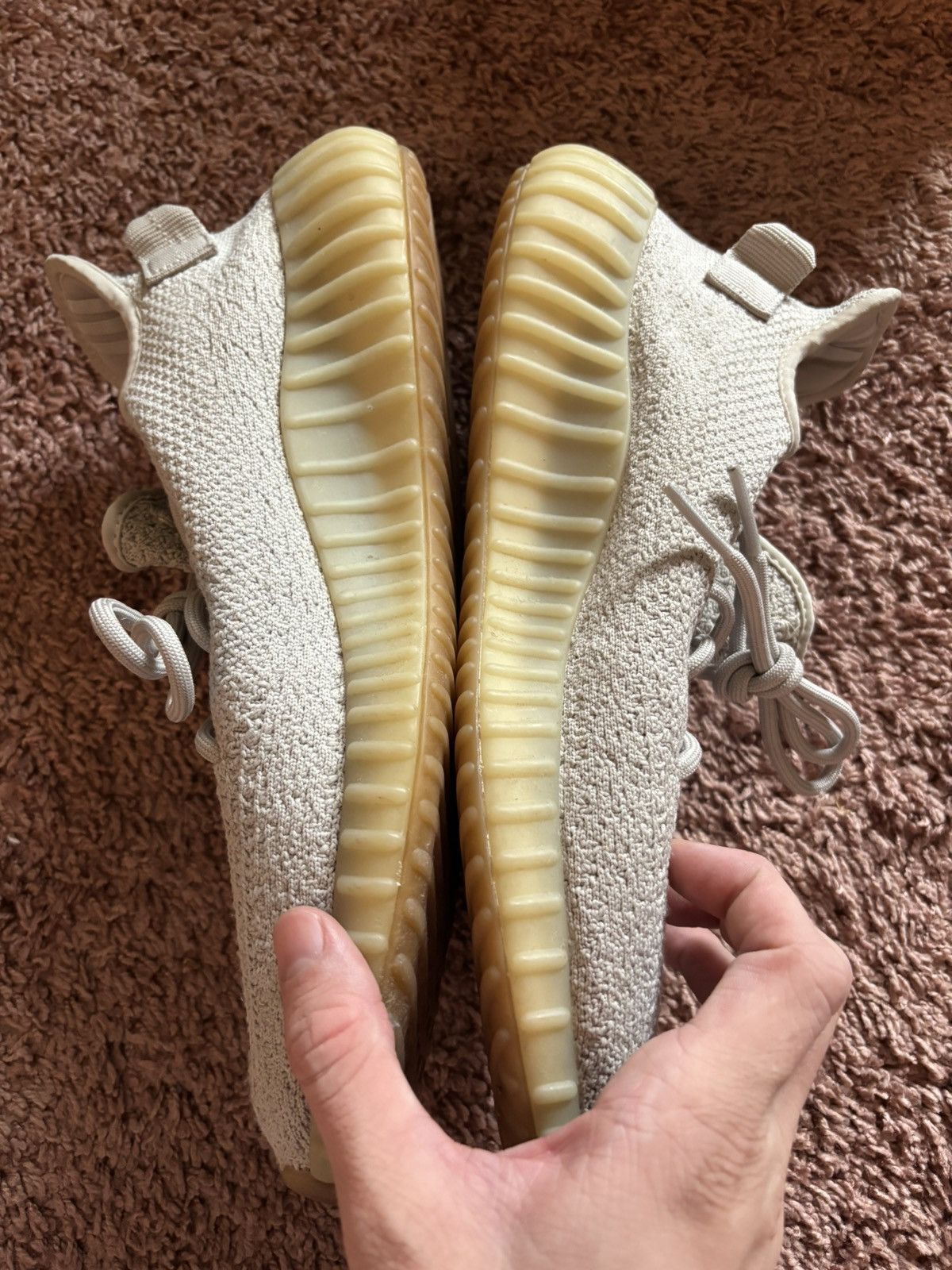 Adidas × Kanye West 11.5 Yeezy 350 V2 ‘Sesame’ Size US 11.5 / EU 44-45 - 2 Thumbnail