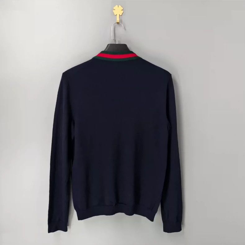 Gucci GucciTie-type low V-neck sweater knitwear 2503-Nextarrow Size US M / EU 48-50 / 2 - 2 Thumbnail