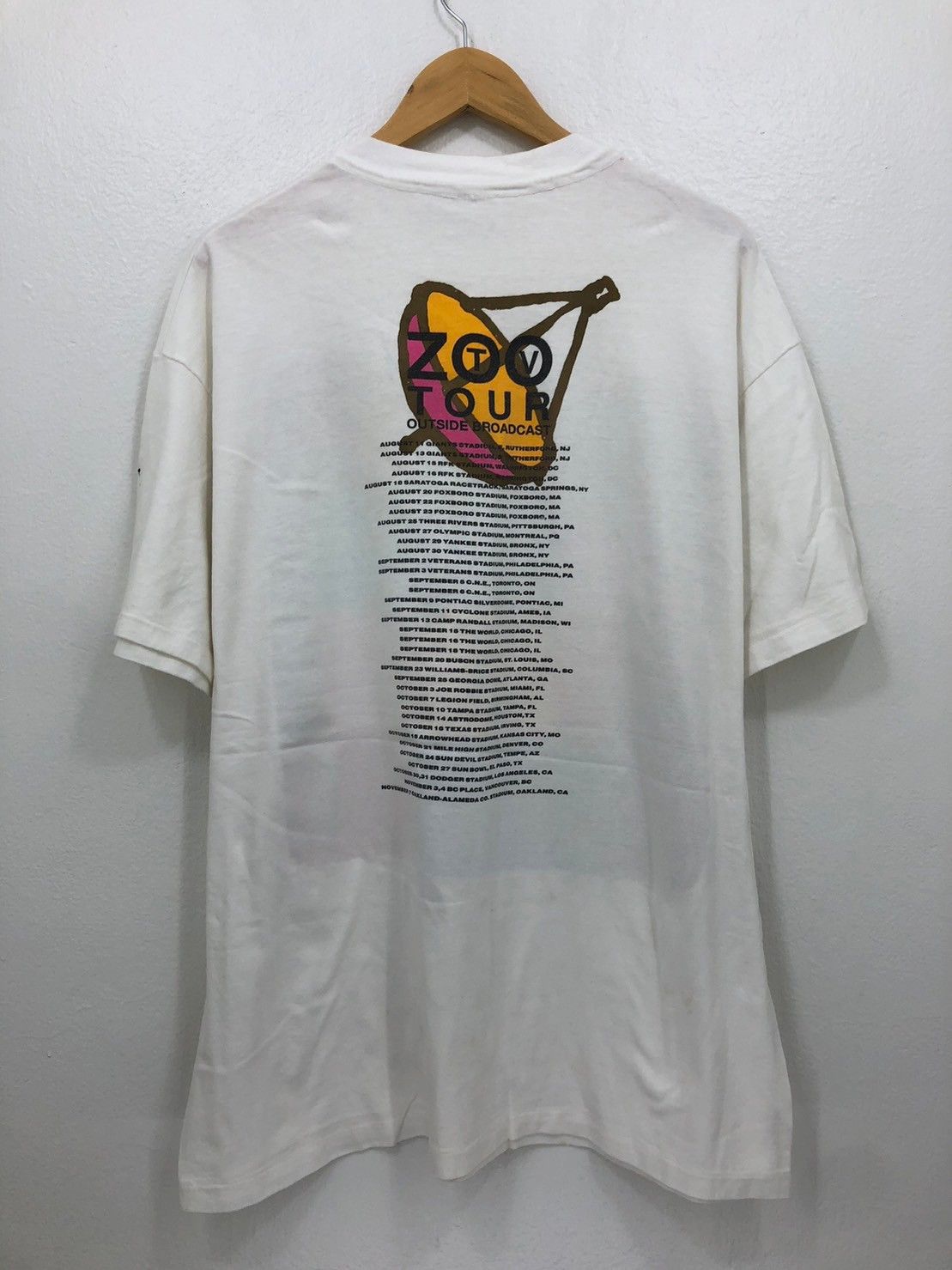 Band Tees × Vintage Vintage 1992's U2 Zoo TV Outside Broadcast Tour shirt BN Size US XL / EU 56 / 4 - 3 Thumbnail