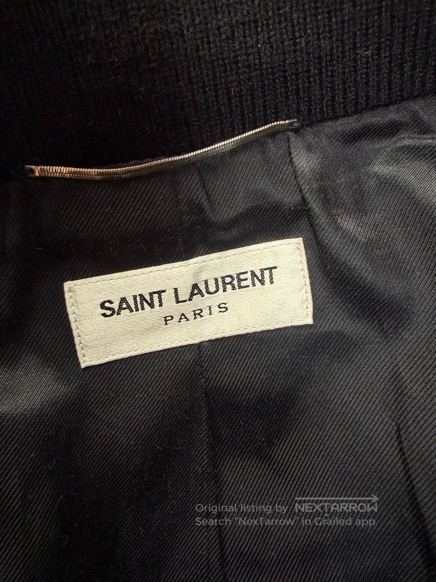 Saint Laurent Paris Saint Laurent Black White Varsity Jacket. Size US L / EU 52-54 / 3 - 3 Thumbnail
