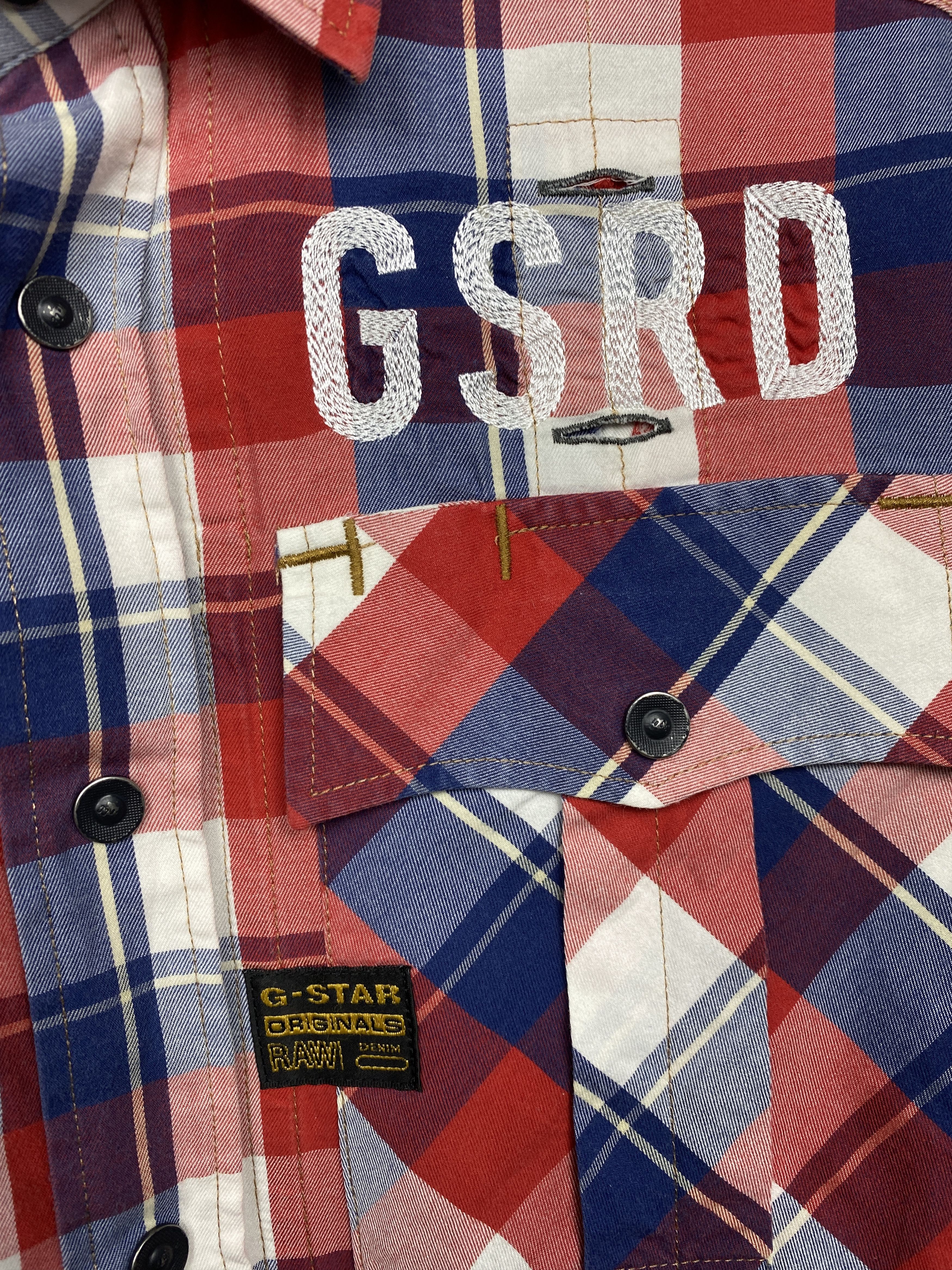 G-Star G Star Raw Vintage Mens Long Sleeve Plaid Shirt Size US M / EU 48-50 / 2 - 3 Thumbnail