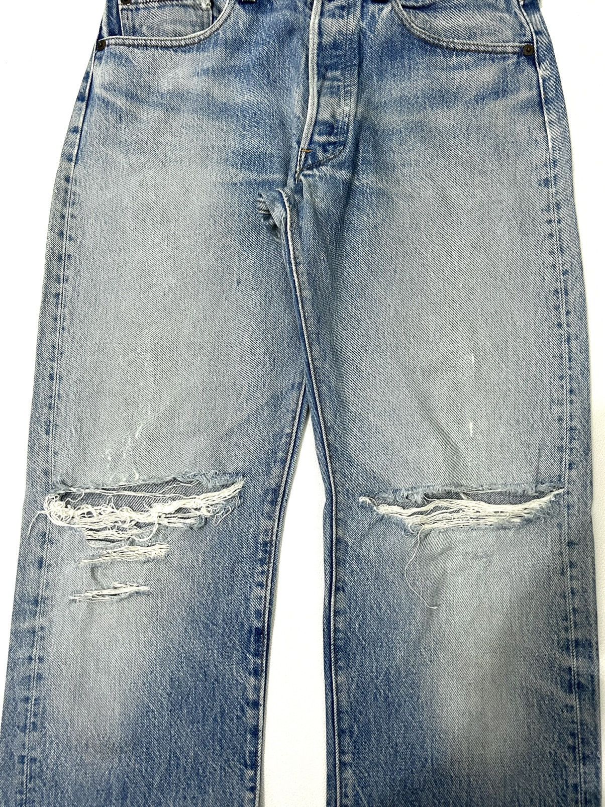 Levi's × Levi's Vintage Clothing 80s Vintage Levis 501 #522 Distressed Jeans Size US 31 - 5 Thumbnail