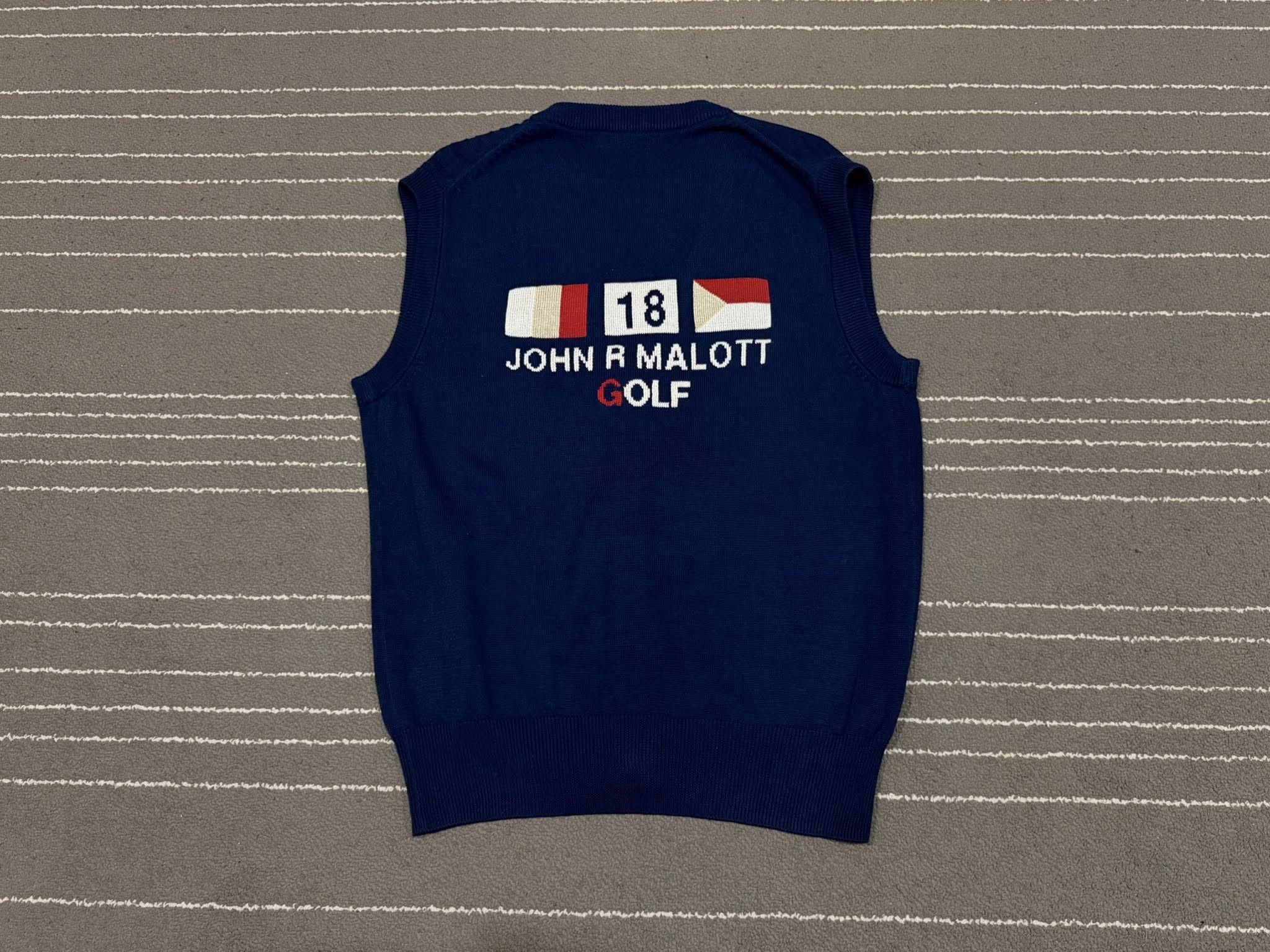 Japanese Brand vintage JOHN R MALOTT GOLF vest M 4130 Size 38R - 4 Thumbnail