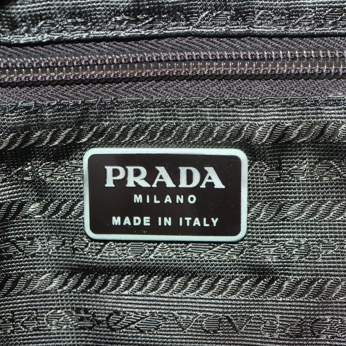 Prada PRADA Backpack Nylon Khaki Silver Auth 168379 - Jerrillo Size ONE SIZE - 23 Thumbnail