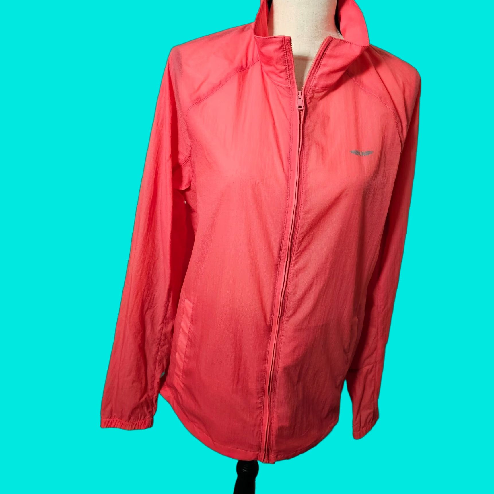 Armani Exchange Armani Exchange Women's Windbreaker Semi Sheer Pink Size M Adjustable Casual Jacket Windbreaker Women Pink M Casual Size M / US 6-8 / IT 42-44 - 1 Thumbnail