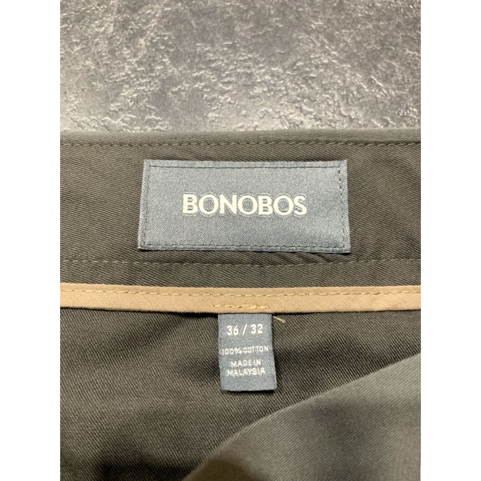 Bonobos Bonobos Mens Pants 36x31 Chino Cotton Straight Fit Casual Business Travel Fall Spring Summer Winter Gray Size US 36 / EU 52 - 7 Thumbnail