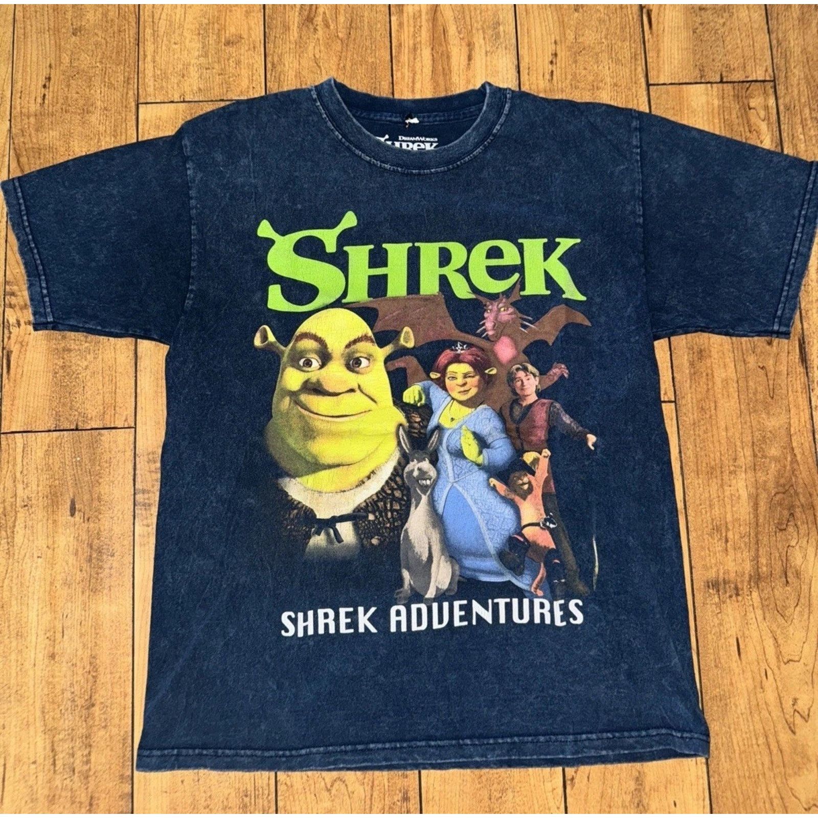 Vintage Shrek Movie T-Shirt Blue Medium 18x24 Size US M / EU 48-50 / 2 - 1 Thumbnail