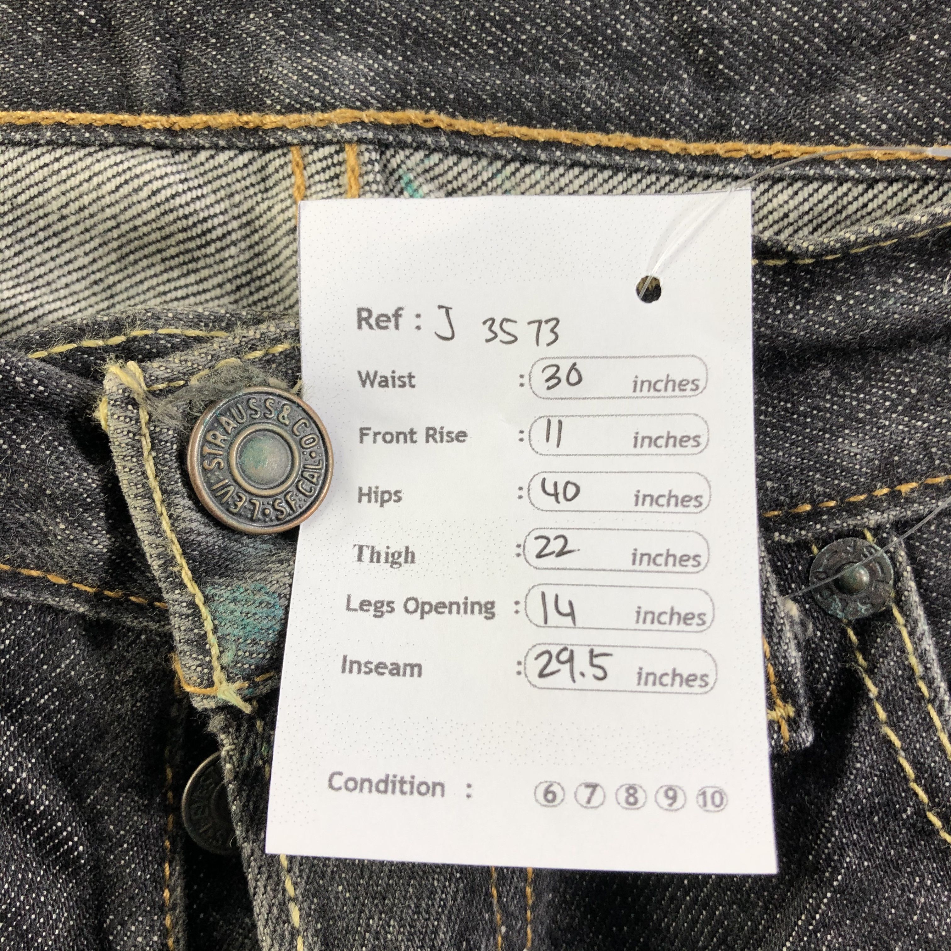 Levi's Vintage Levis 501 Jeans-J3573 Size US 30 / EU 46 - 13 Thumbnail