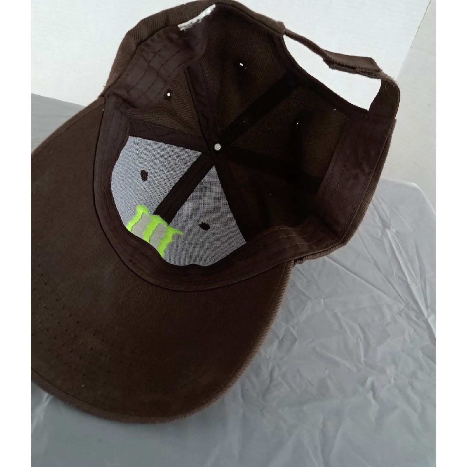 Vintage VINTAGE Monster Energy Hat Baseball Cap Unisex Adults One Size Brown Cotton Canvas Embroidered Adjustable Energy Size ONE SIZE - 4 Thumbnail