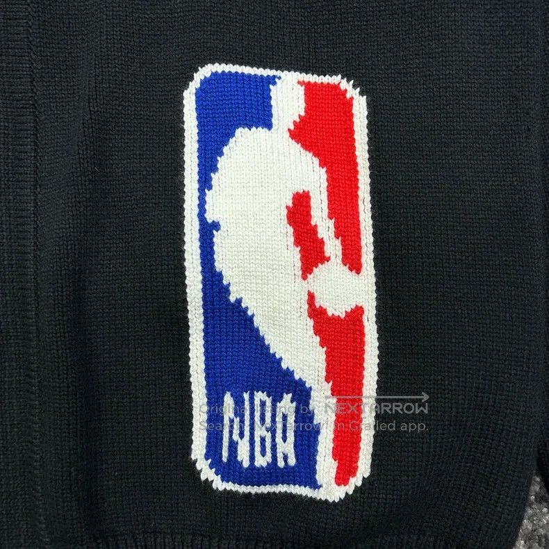 Louis Vuitton Louis Vuitton NBA Signature Black Wool Knit Cardigan sweat Size US XXL / EU 58 / 5 - 5 Thumbnail